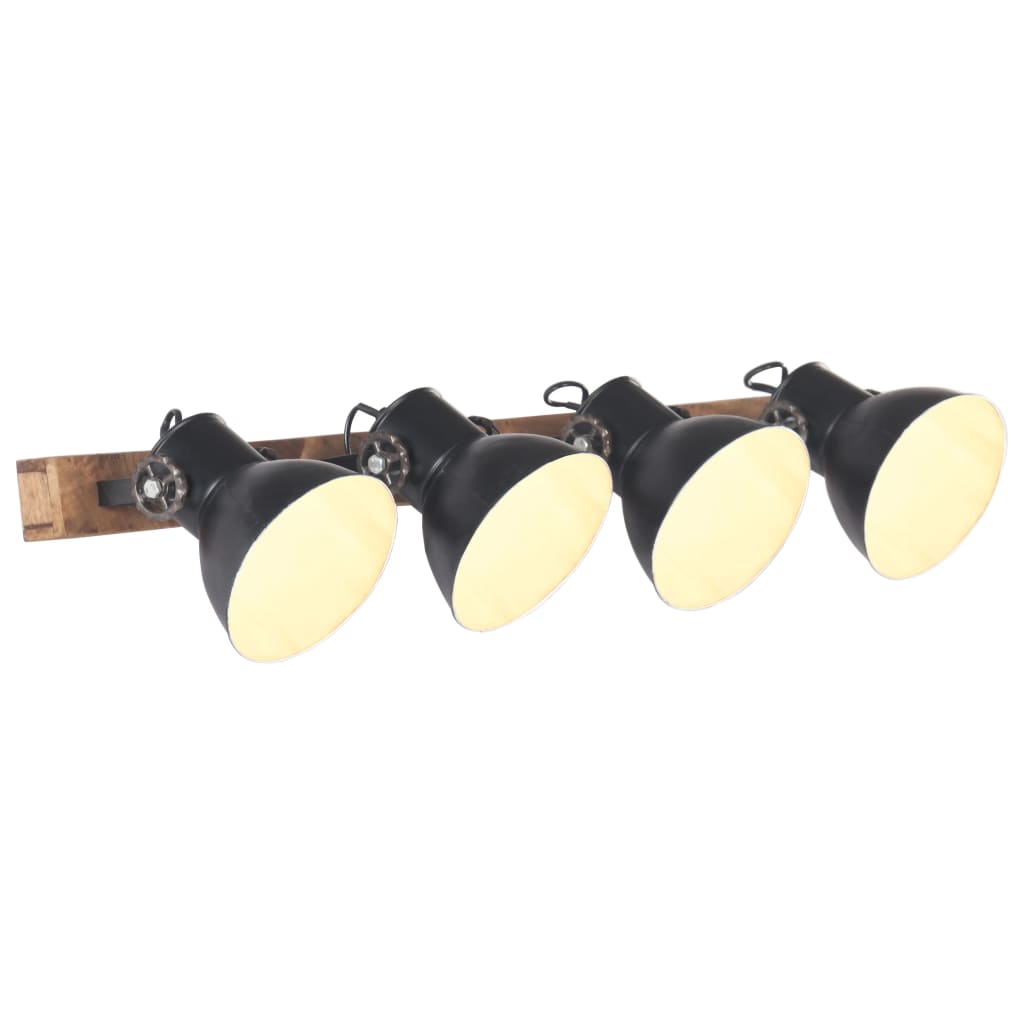 LumiCasa Architectural Multi-Shade Wall Light – Wood & Metal Blend