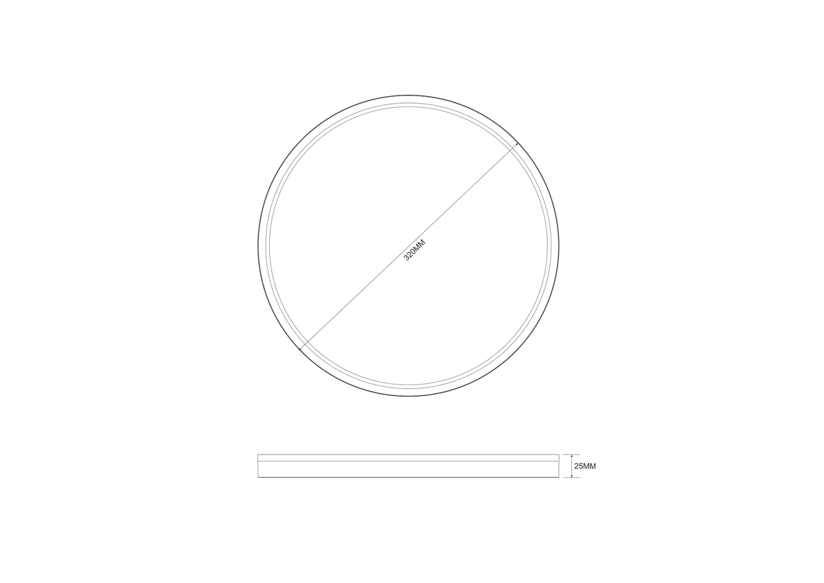 Bove 320 mm LED Ceiling Light