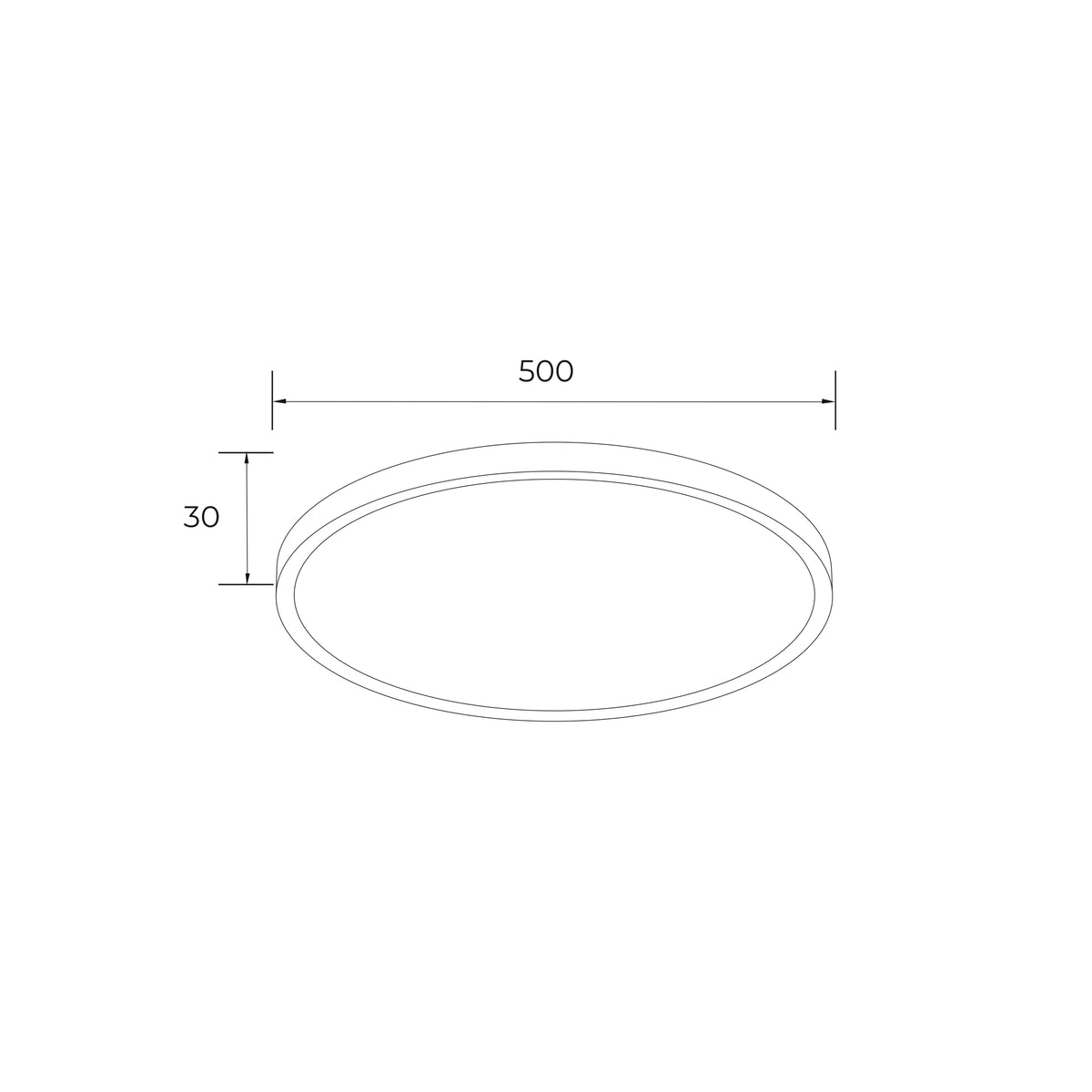 Cami 500 mm LED Ceiling Light