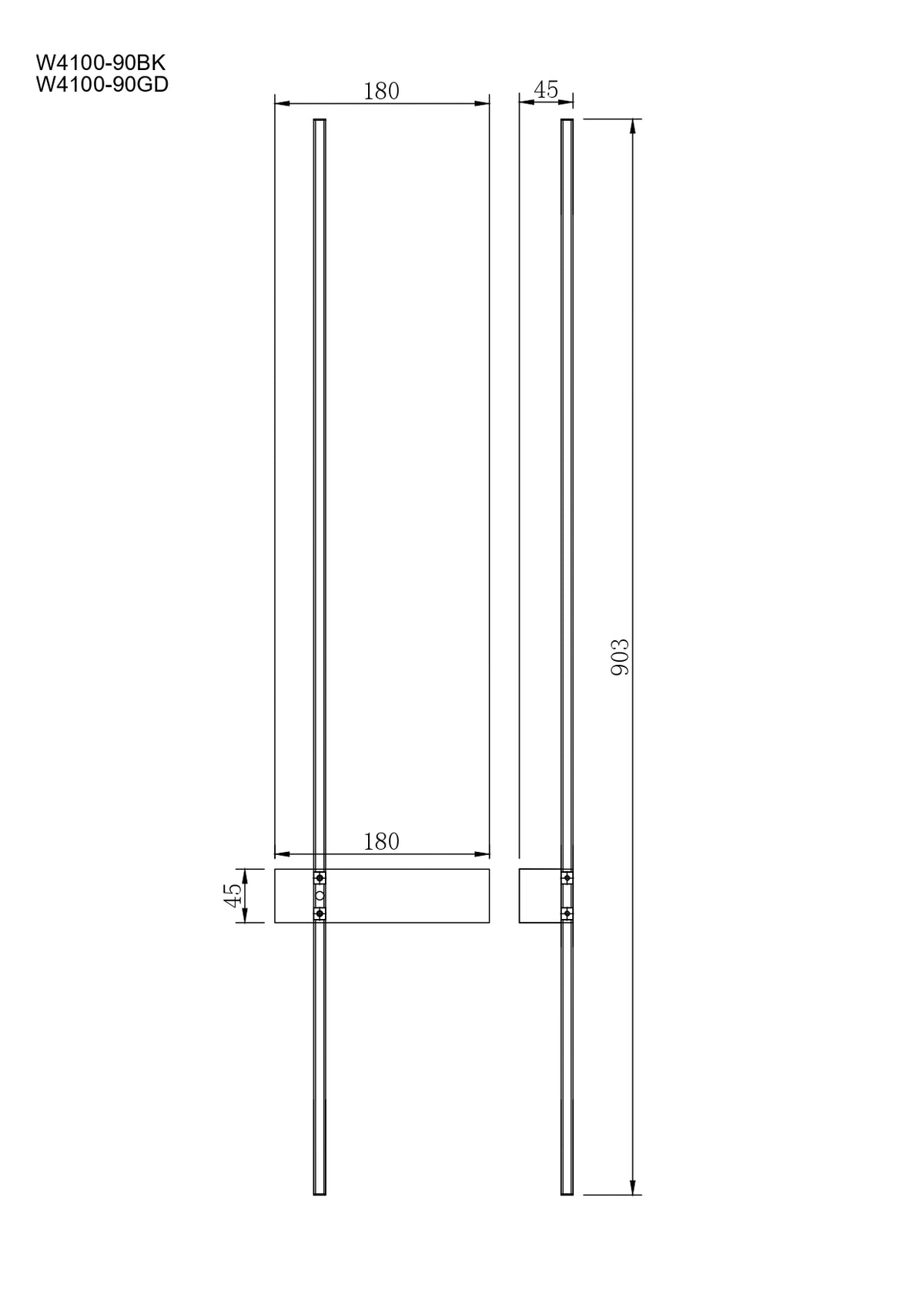 Arco II 900 mm LED Wall Light