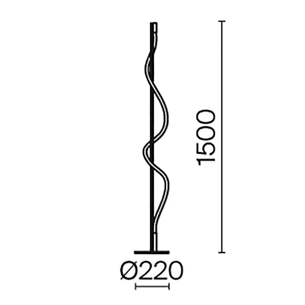 Tau LED Floor Lamp – Black / White, 15W by Maytoni – view 8