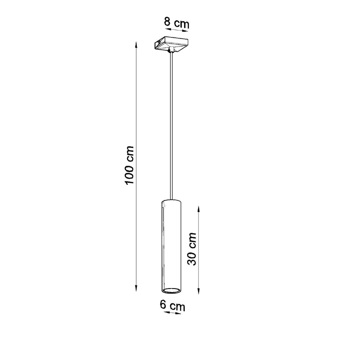 Lagos 1 Pendant Light – White (SL.0323), view 7