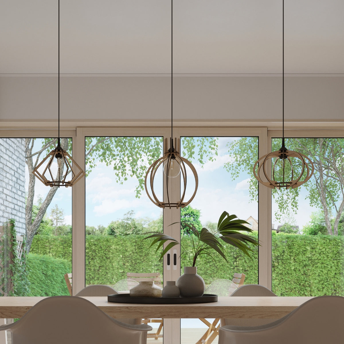 Arancia Pendant Light – Natural wood, view 7