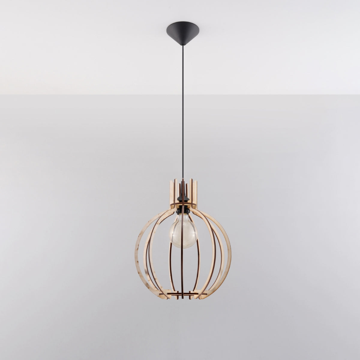 Arancia Pendant Light – Natural wood, view 2