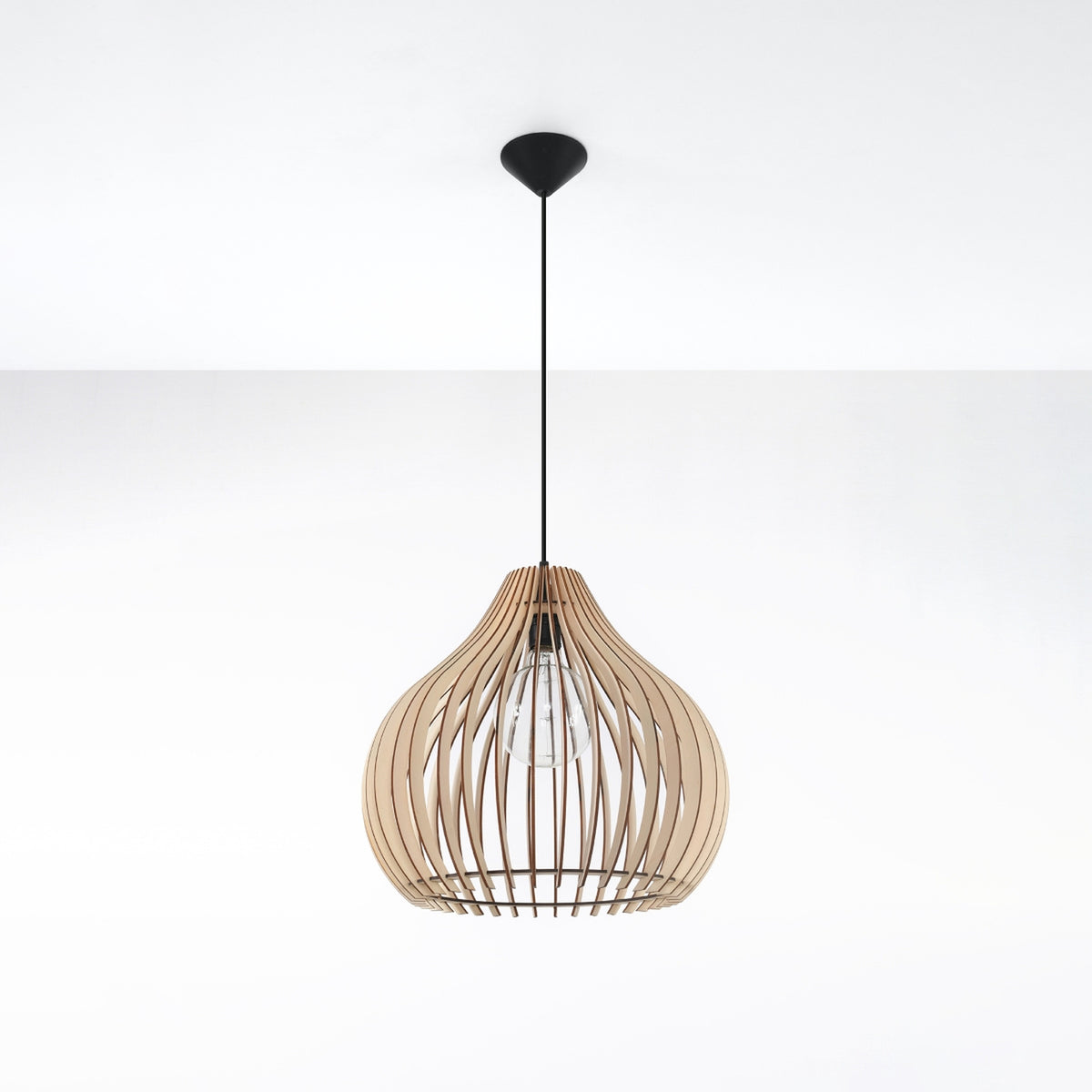 Aprilla Pendant Light – Natural wood, view 2