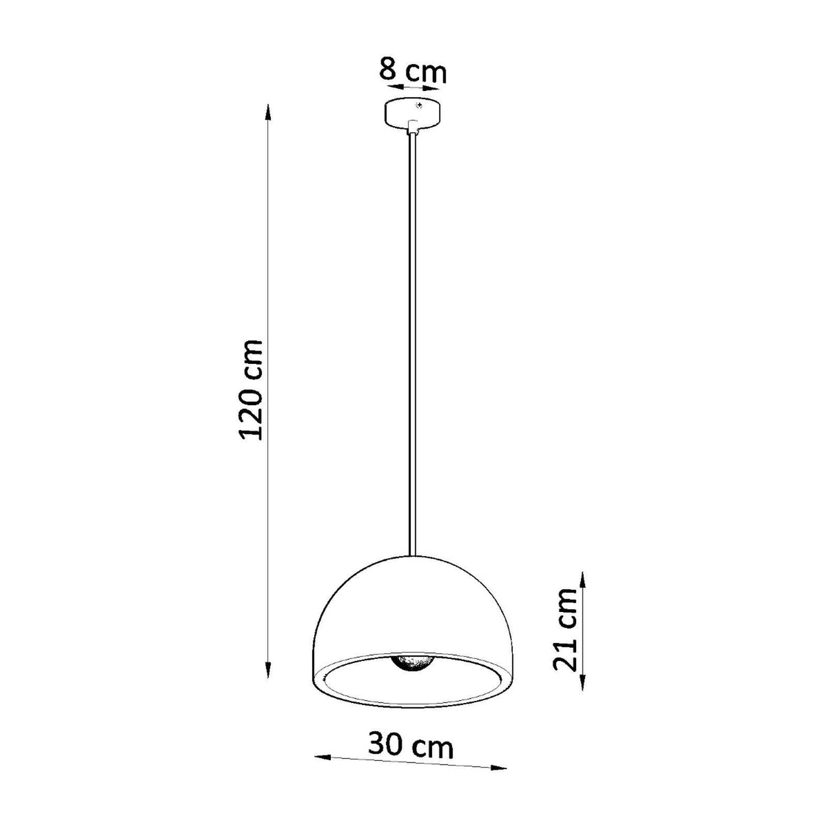 Pablito Pendant Light – Grey, view 4