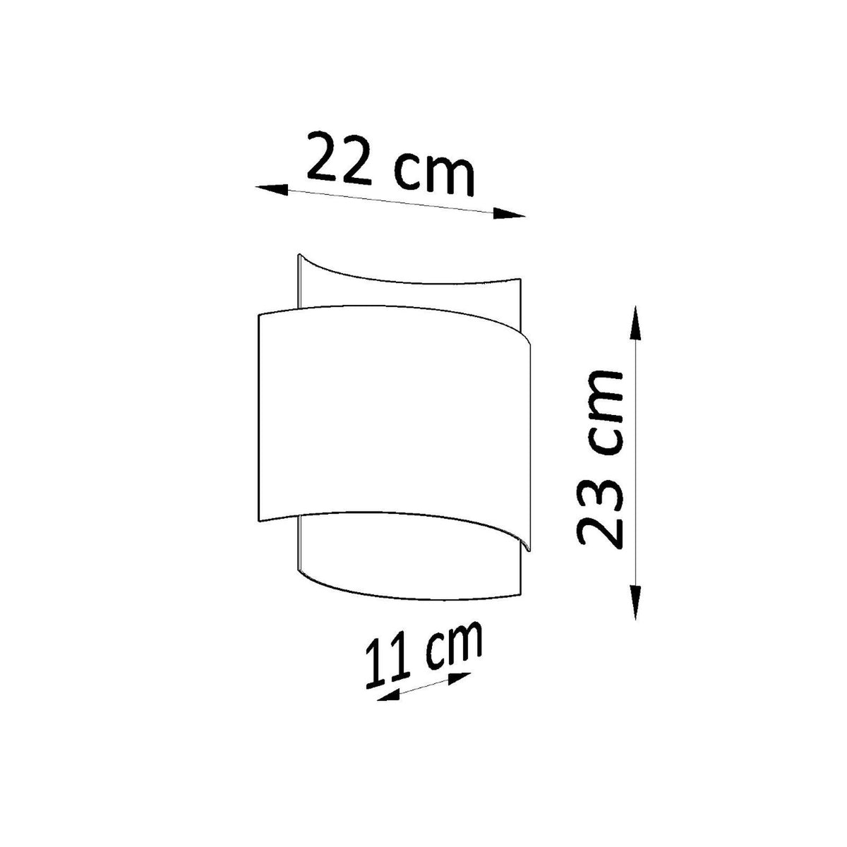 Impact Wall Light – Black, view 10
