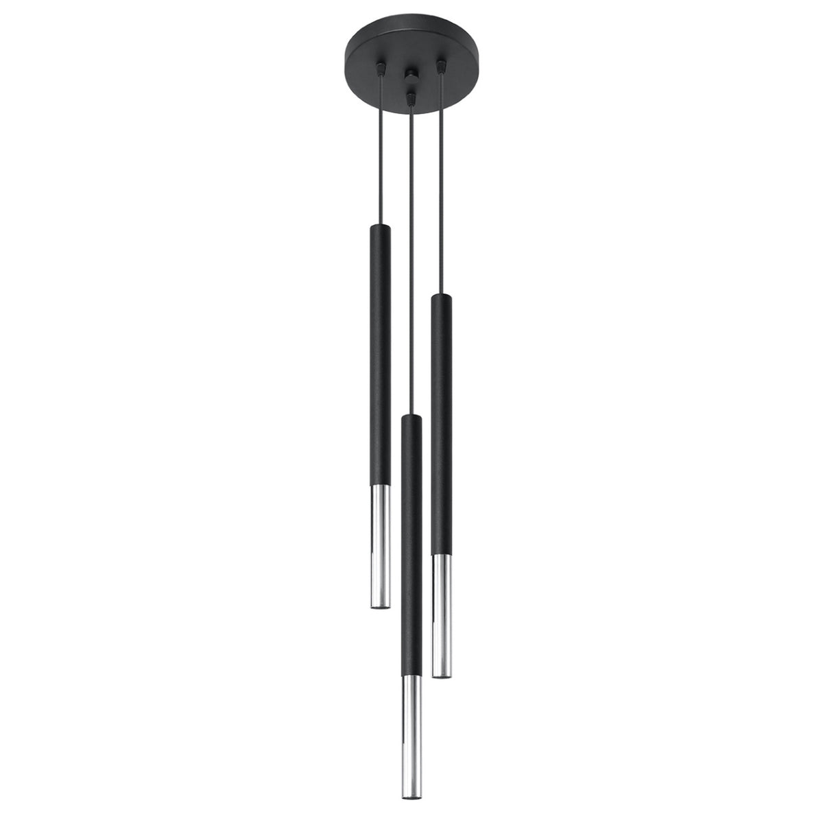 Mozaica 3 Pendant Light – Black / Chrome (SL.0887)
