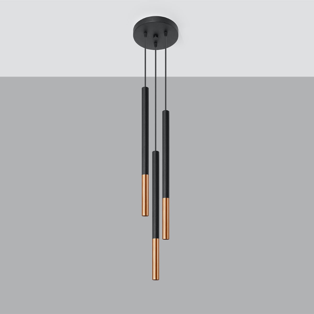 Mozaica 3 Pendant Light – Black / Copper (SL.0890), view 5