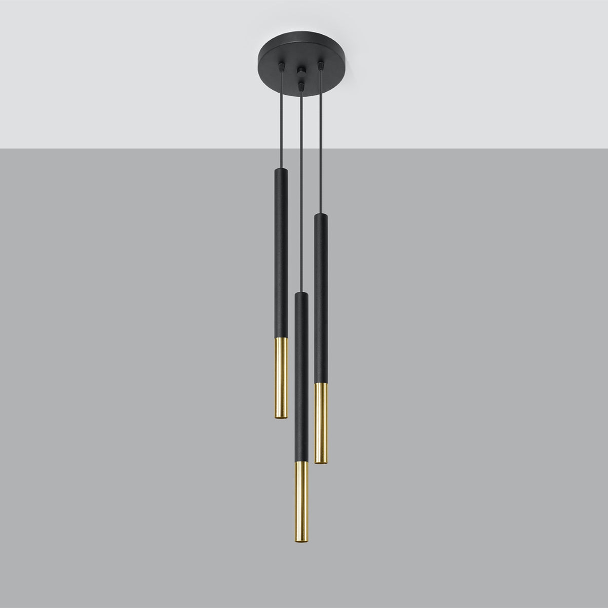 Mozaica 3 Pendant Light – Black / Gold (SL.0893), view 6