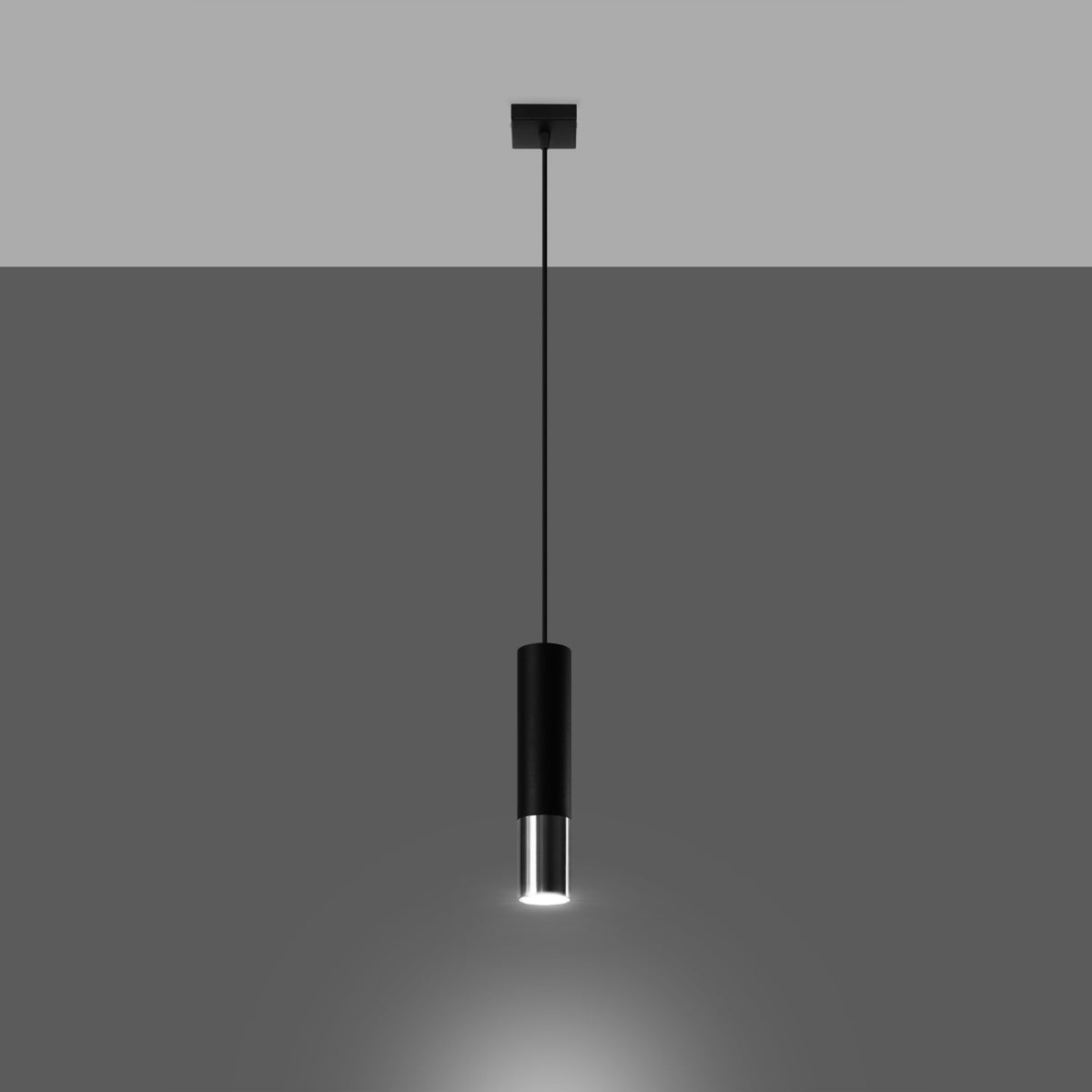 Loopez 1 Pendant Light – Black / Chrome (SL.0940), view 7