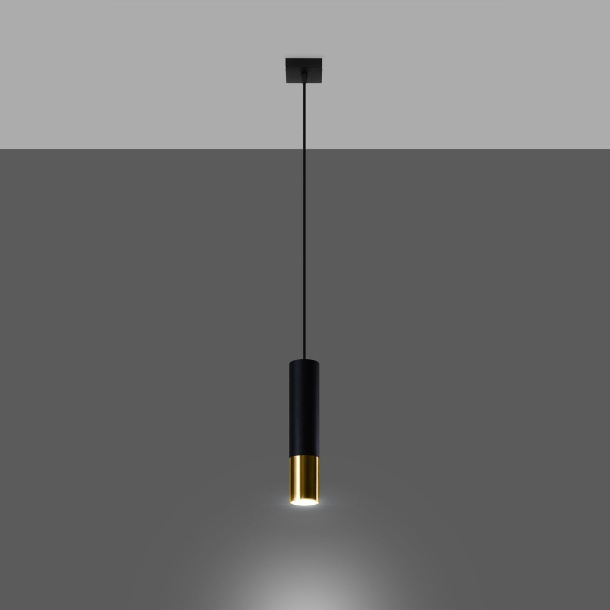 Loopez 1 Pendant Light – Black / Gold (SL.0952), view 9