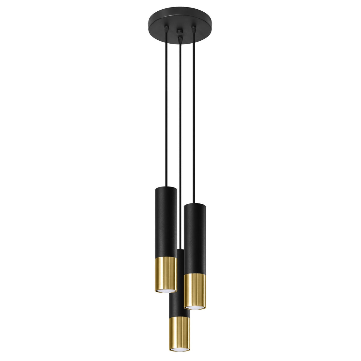 Loopez 3 Pendant Light – Black / Gold (SL.0955), view 2