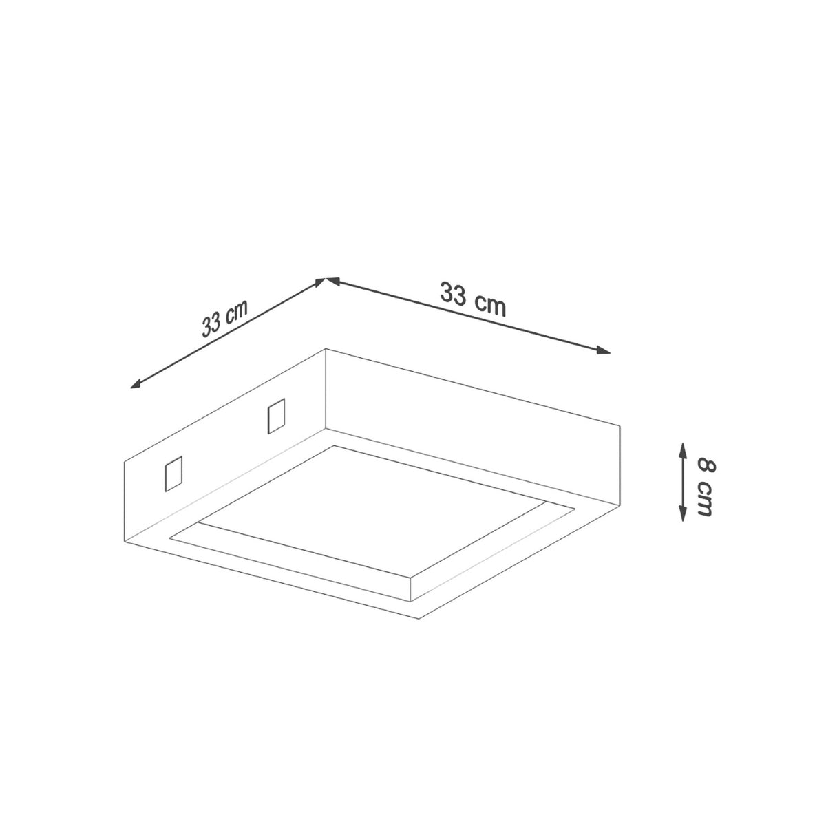Riza LED Ceiling Light – Grey, 18W – Grey (SL.0995), view 4