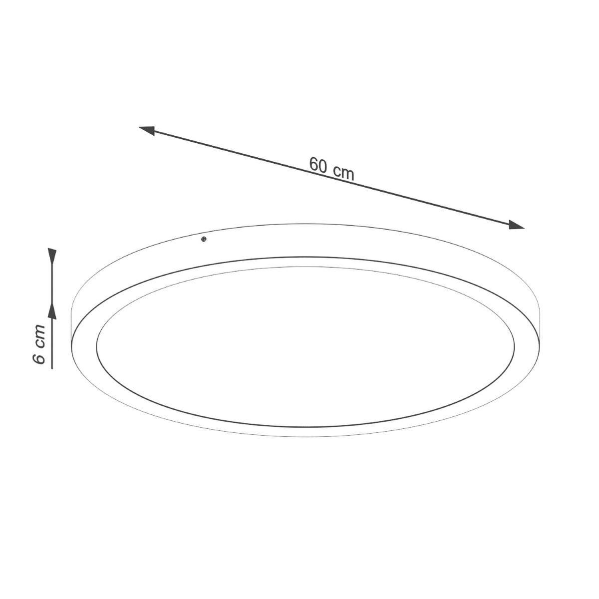 Onyx 60 LED Ceiling Light – Black (SL.1248), view 9