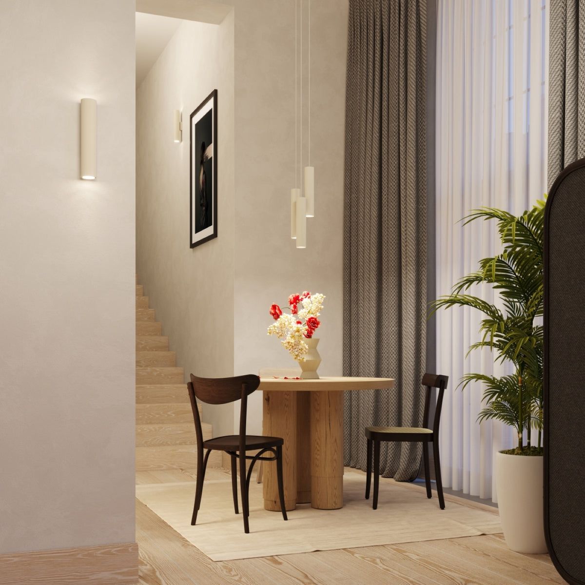 Lagos 2 Wall Light – Beige, view 12