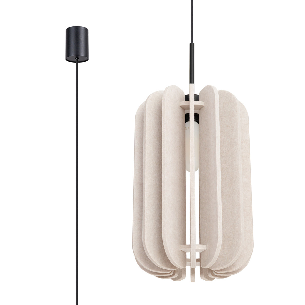 Mula 27 Pendant Light – Beige / Black