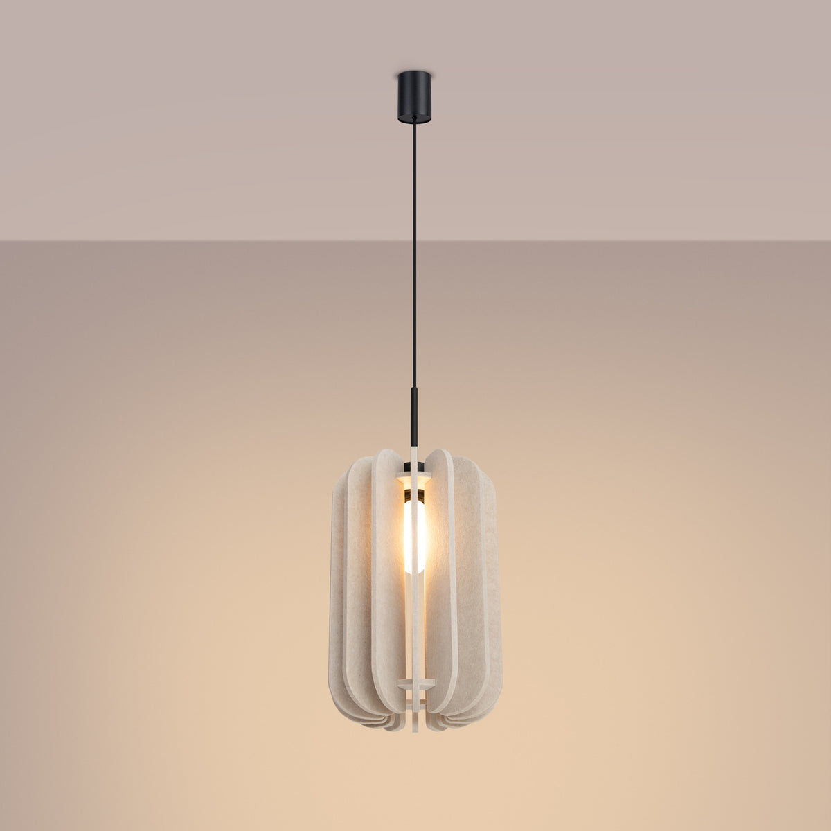 Mula 27 Pendant Light – Beige / Black, view 10