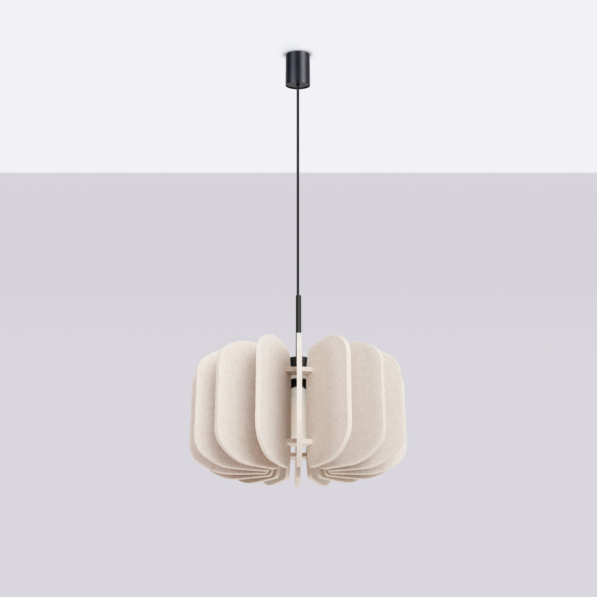 Mula 45 Pendant Light – Beige / Black, view 7