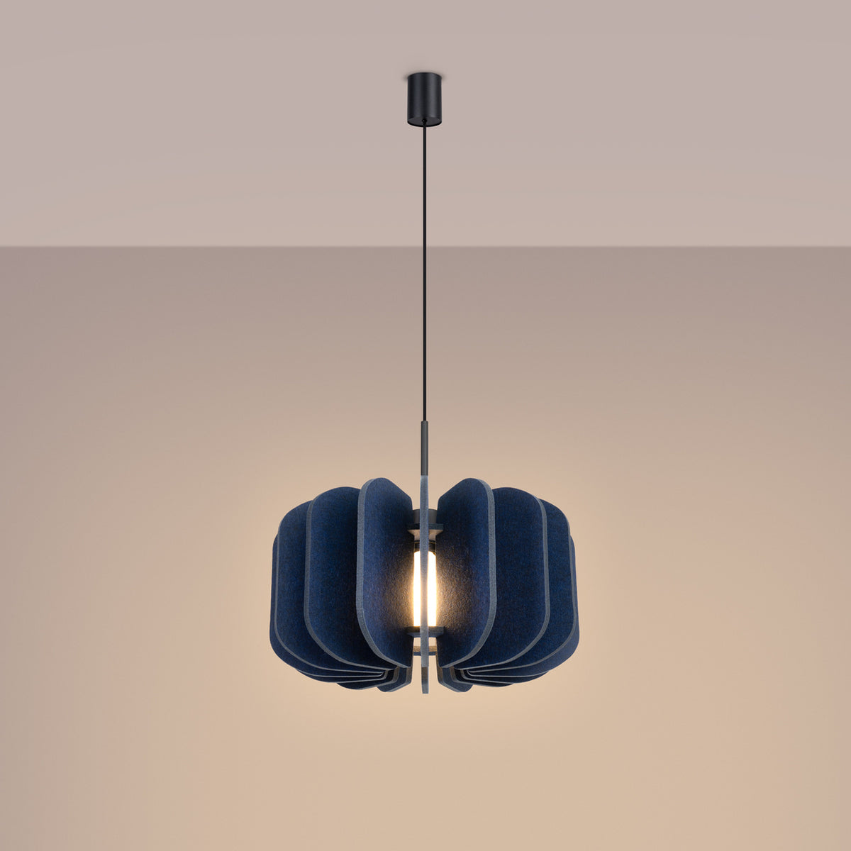 Mula 45 Pendant Light – Navy / Black, view 12