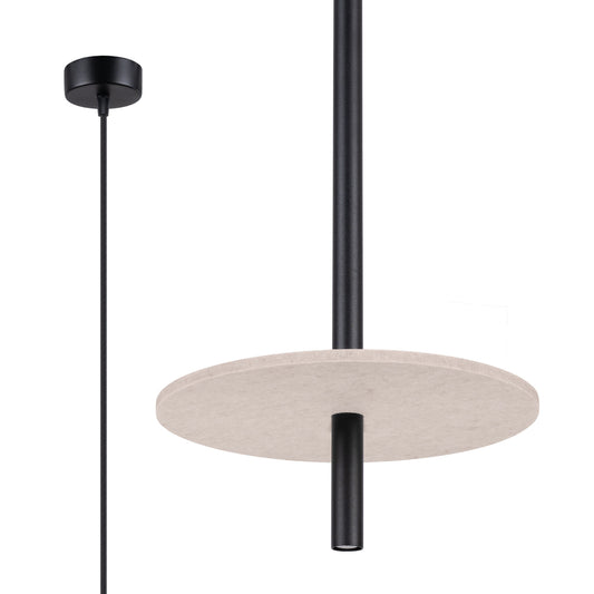 Feltro 1 Pendant Light – Beige / Black