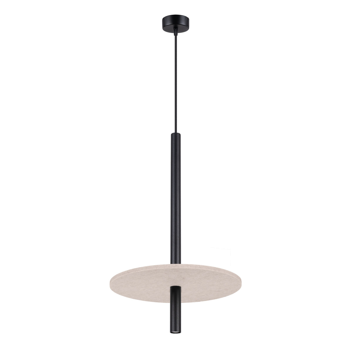 Feltro 1 Pendant Light – Beige / Black, view 4