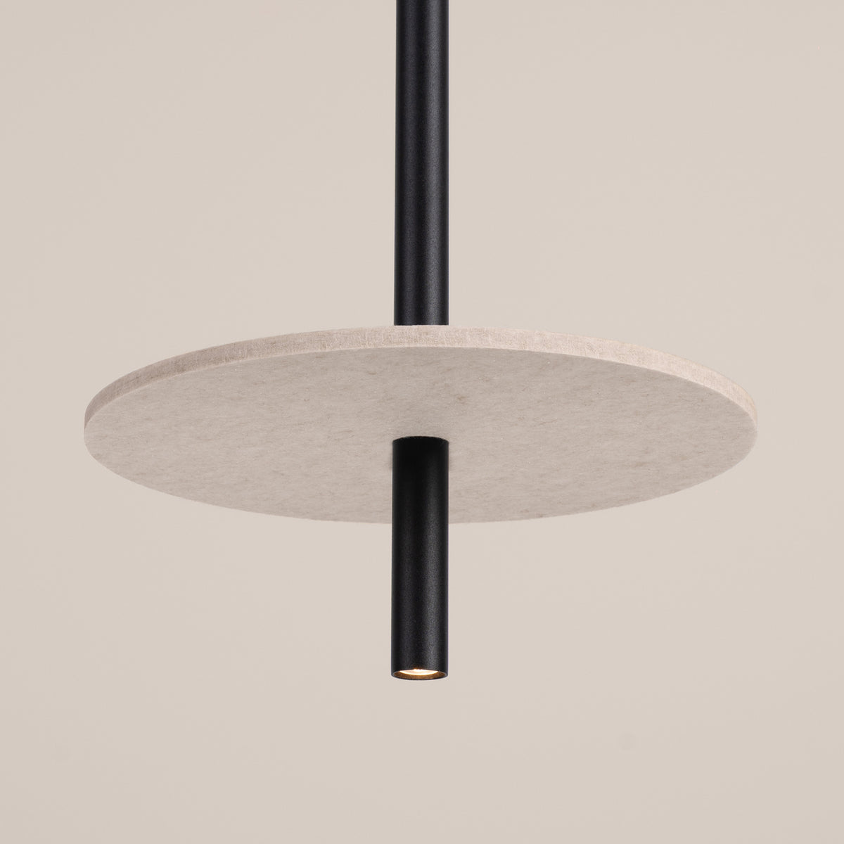 Feltro 1 Pendant Light – Beige / Black, view 16