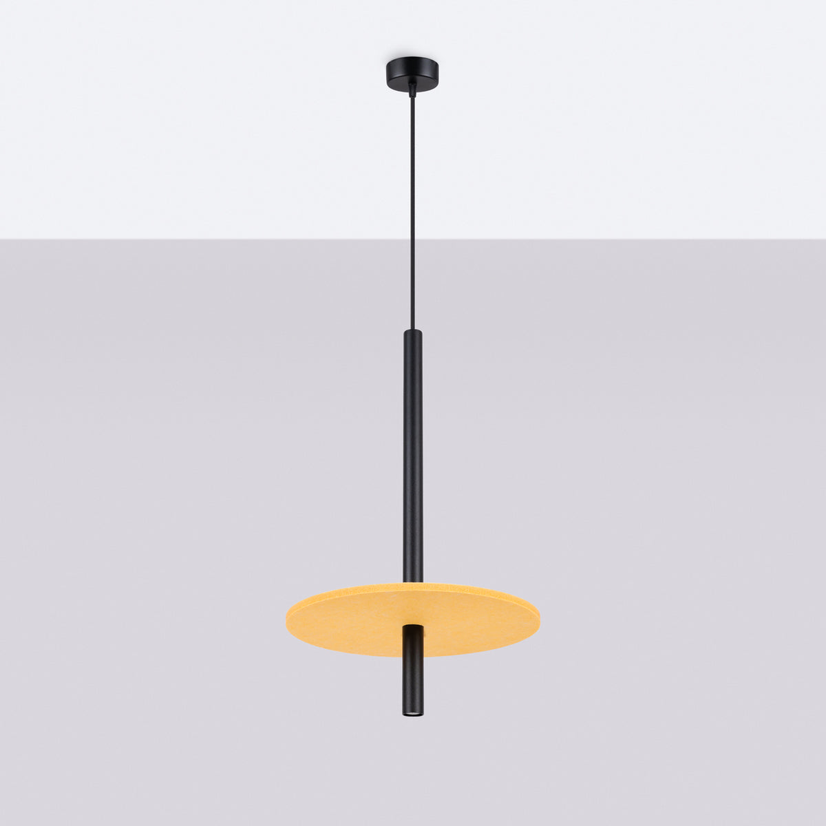Feltro 1 Pendant Light – Yellow / Black, view 8