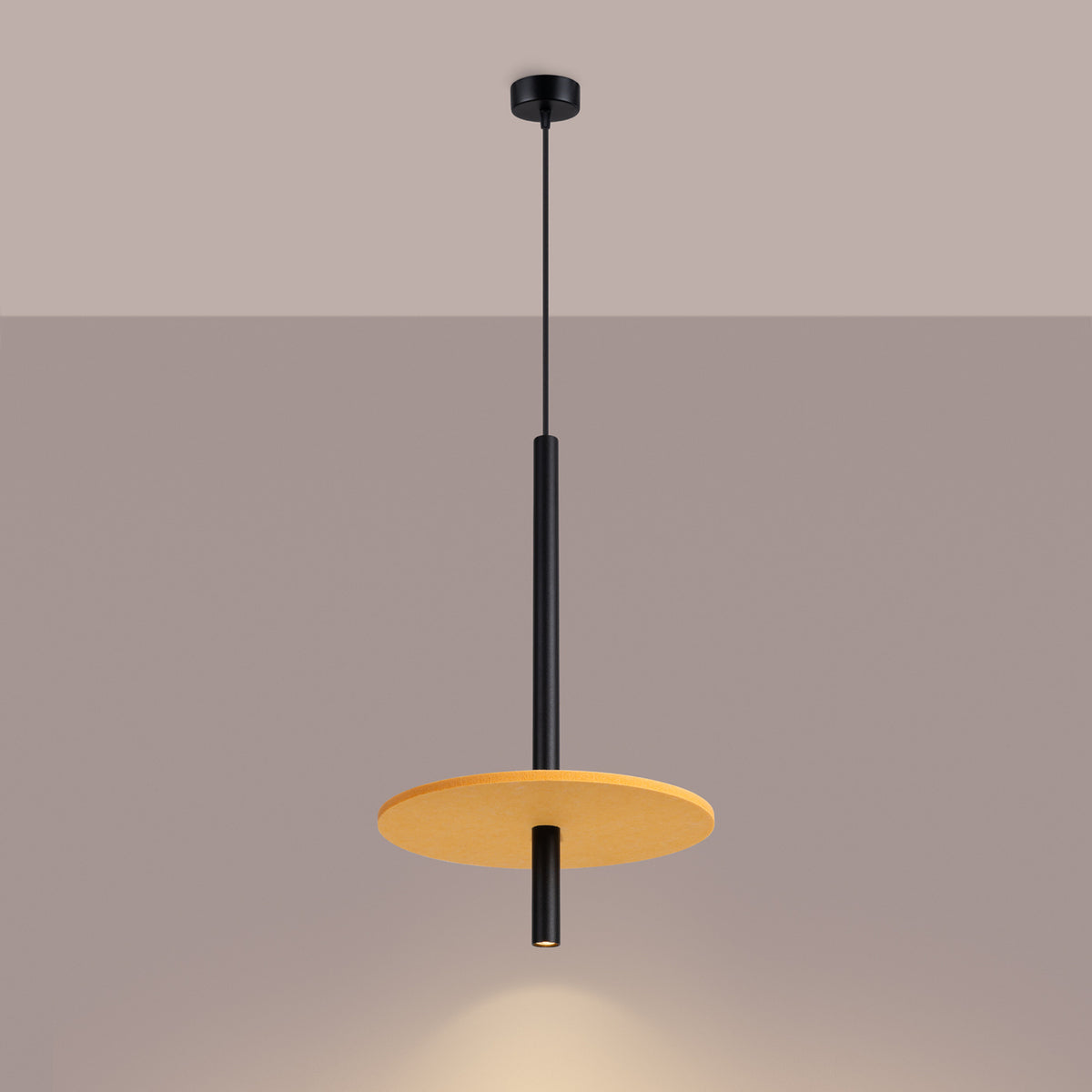 Feltro 1 Pendant Light – Yellow / Black, view 11