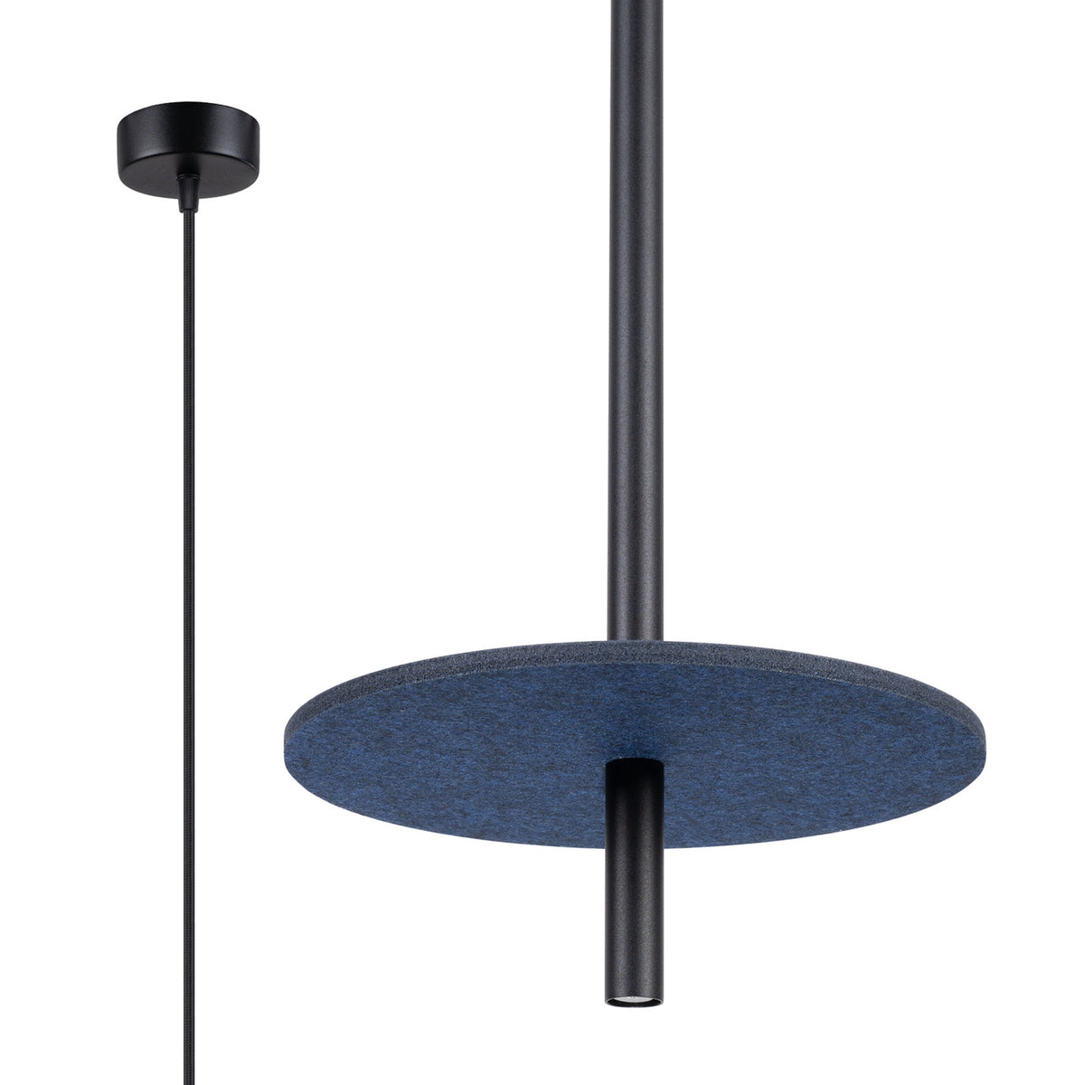 Feltro 1 Pendant Light – Navy / Black, view 3