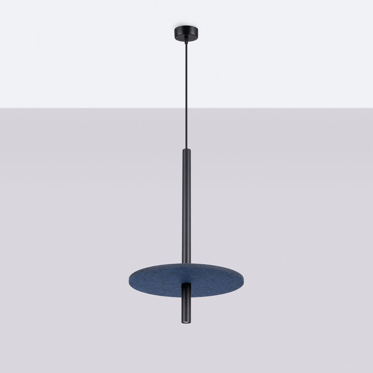 Feltro 1 Pendant Light – Navy / Black, view 9