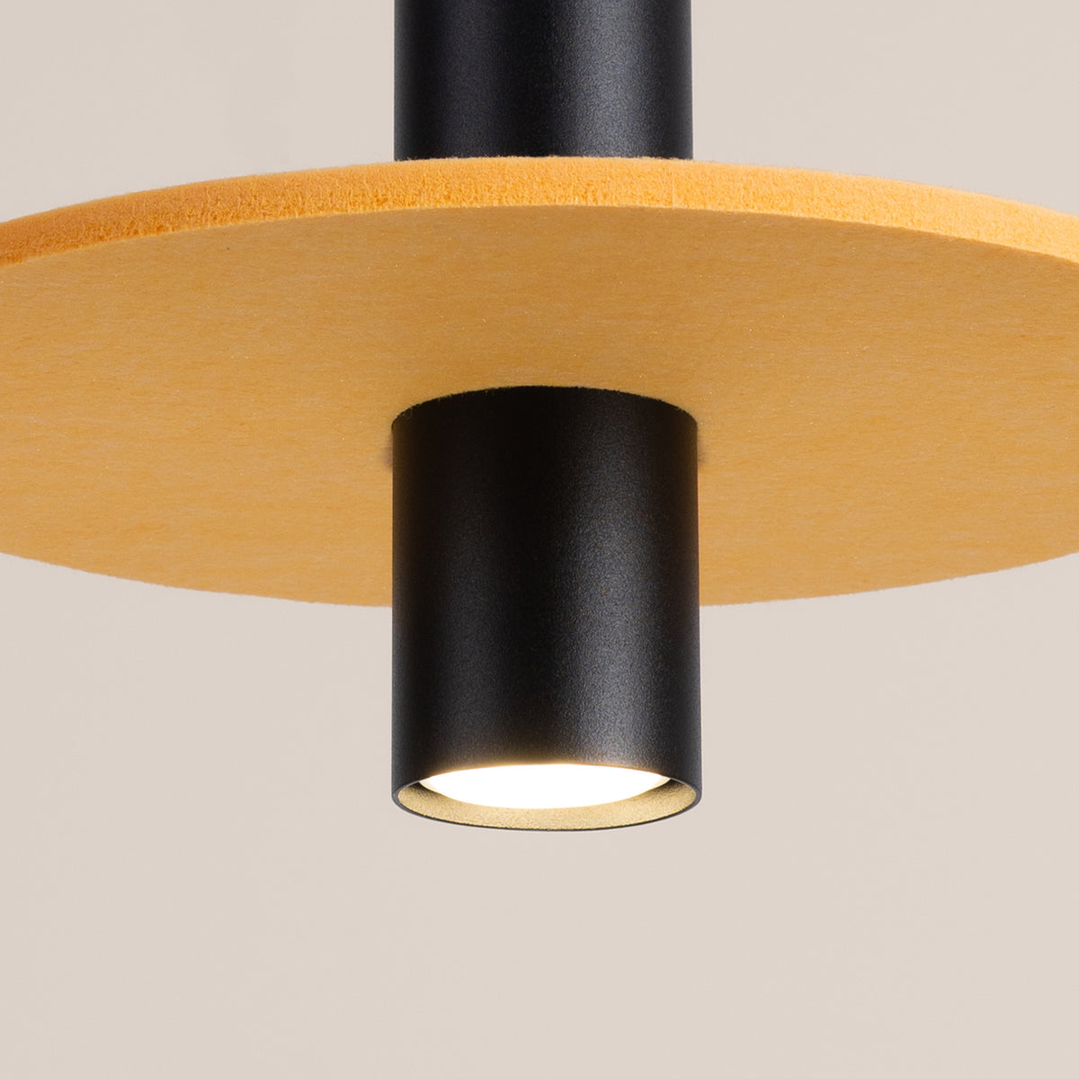 Pelta 1 Pendant Light – Yellow / Black, view 17