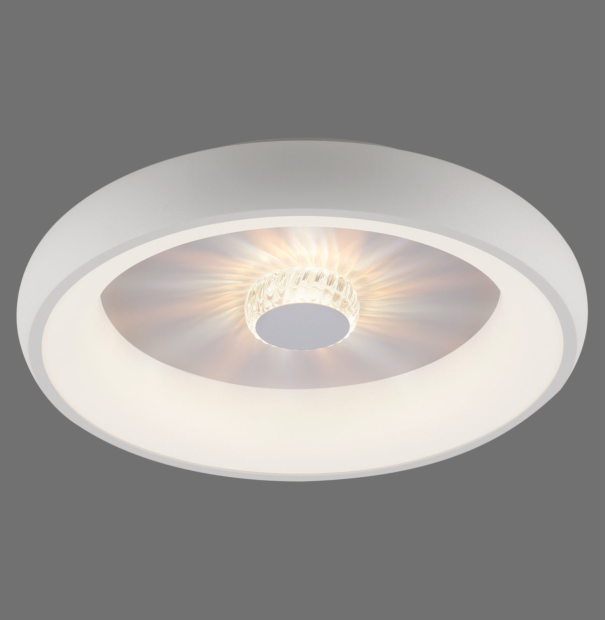 Vertigo 465 mm LED Ceiling Light – White / grey