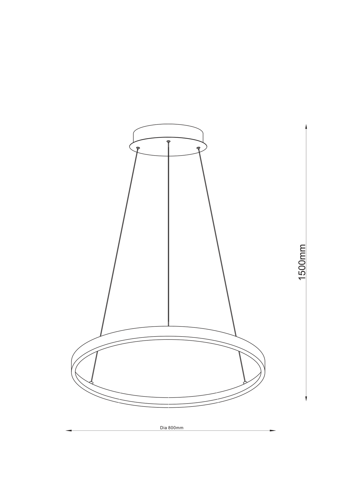 Breno 800 mm LED Pendant Light