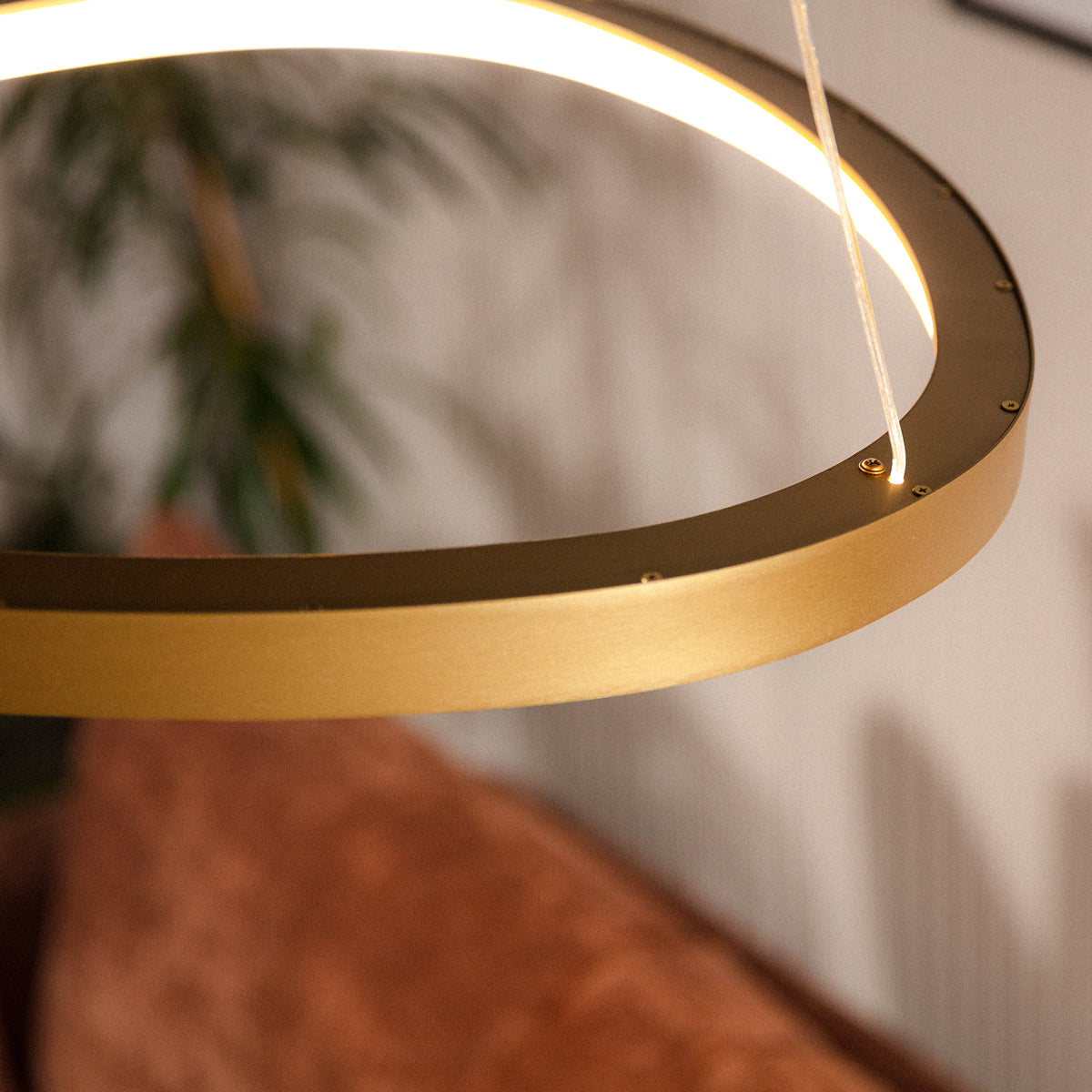 Liria LED Pendant Light – Gold, view 7