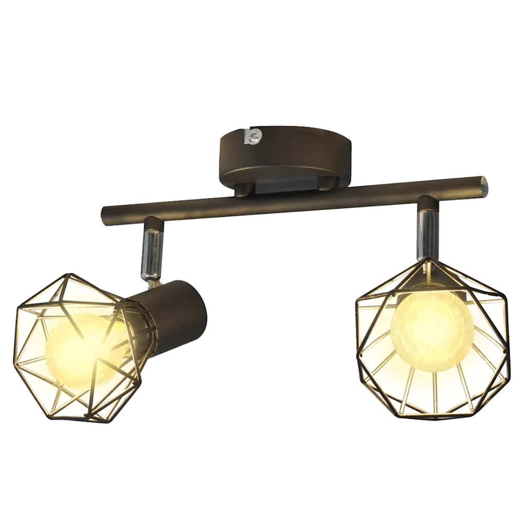 LumiCasa Twin LED Spotlight – Modern Black (Set of 2 Bulbs Included)