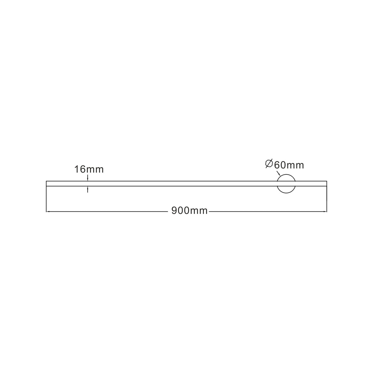 Troy 900 mm LED Wall Light