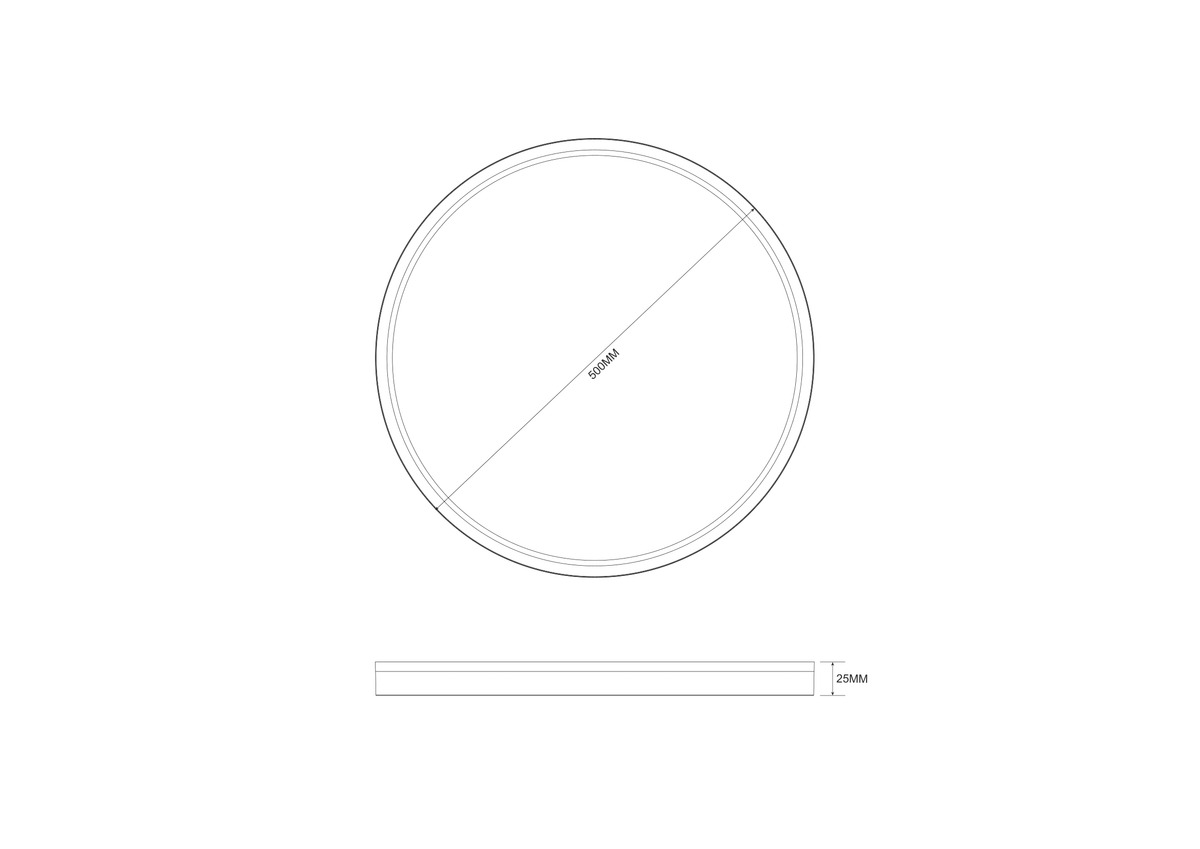 Bove 500 mm LED Ceiling Light
