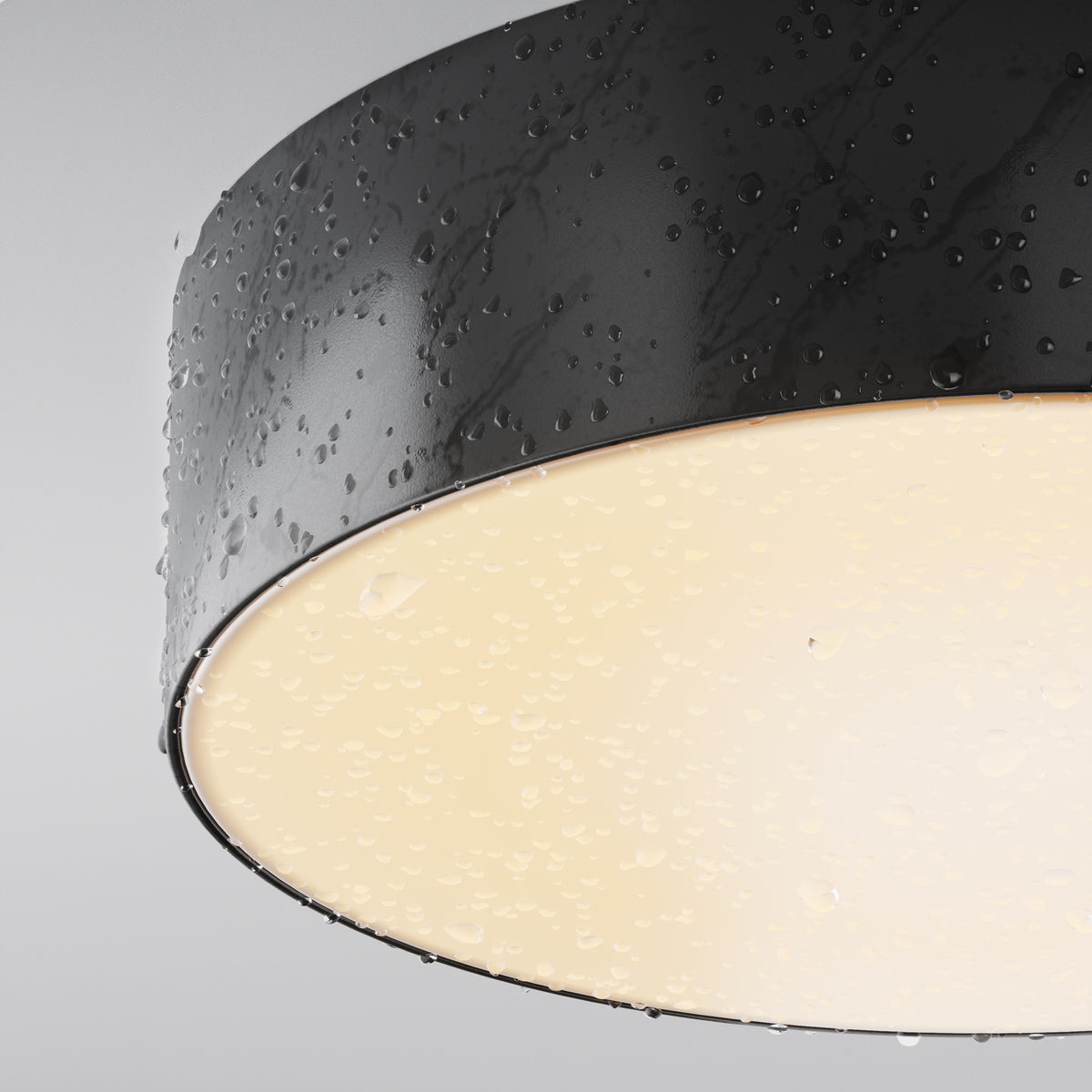 Zon IP LED Outdoor Ceiling Light – Black, view 8
