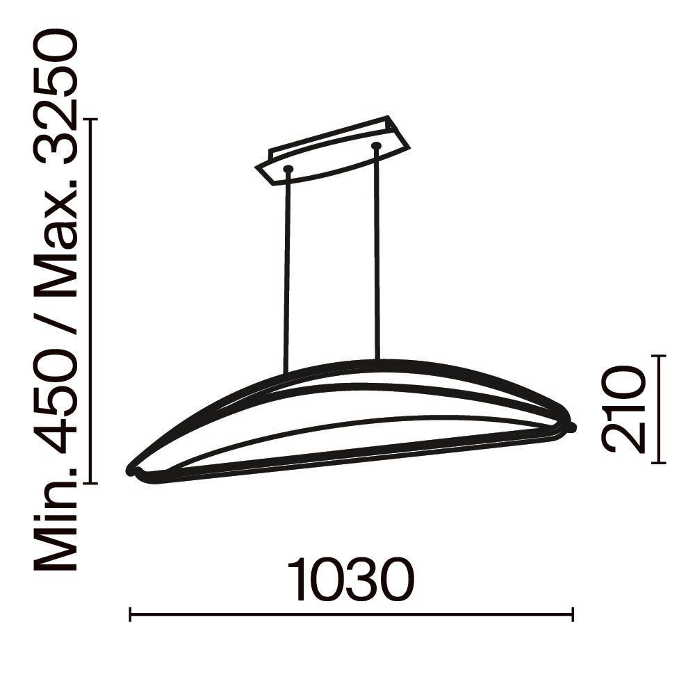 Breeze LED Pendant Light – Brass, 34W by Maytoni – view 7