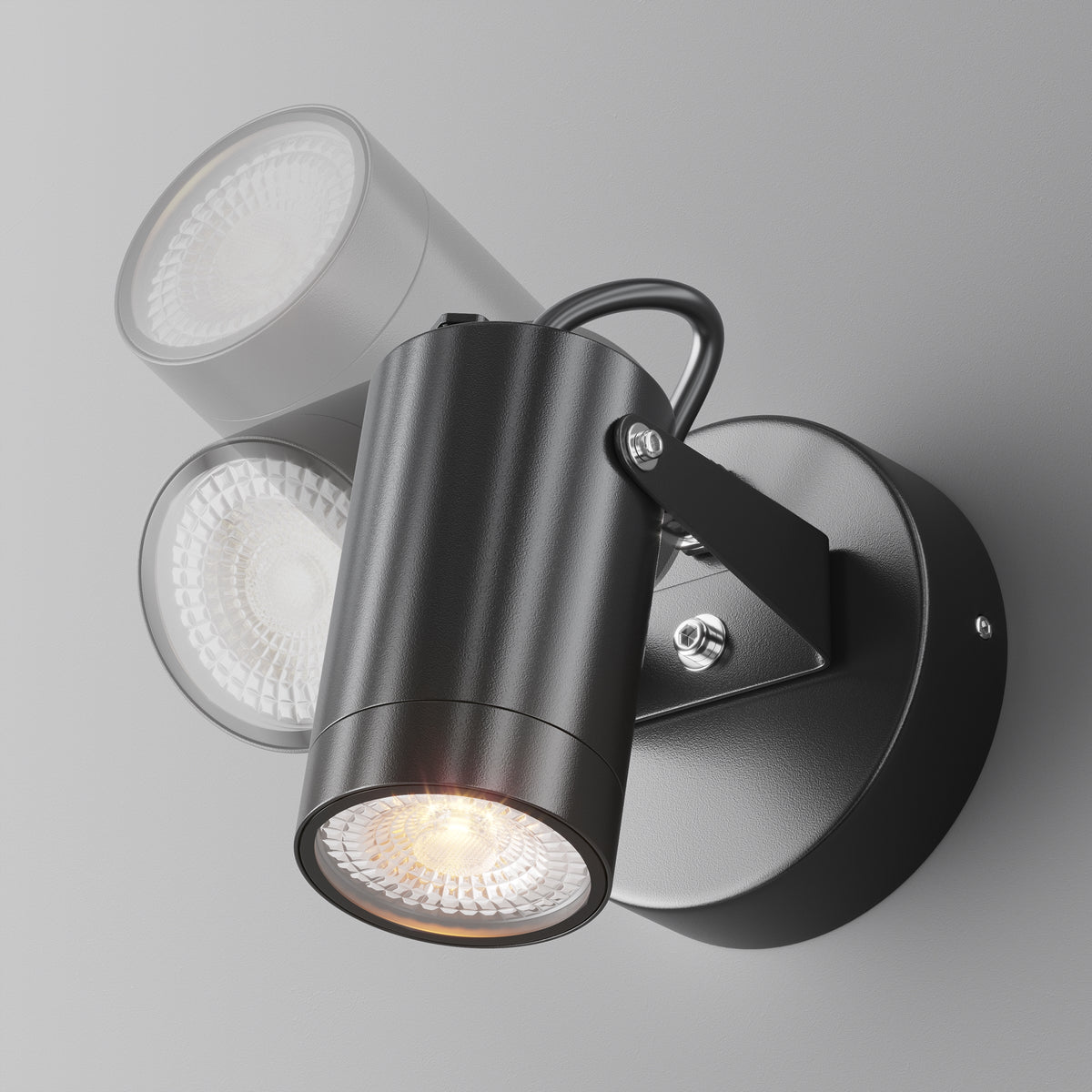 Scope Outdoor Wall Light – Black, 50W, IP65 by Maytoni – view 6