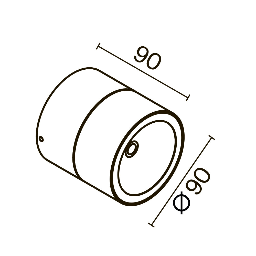 Spin LED Outdoor Ceiling Light – 5W – Graphite (O310CL-L5GF3K), view 7