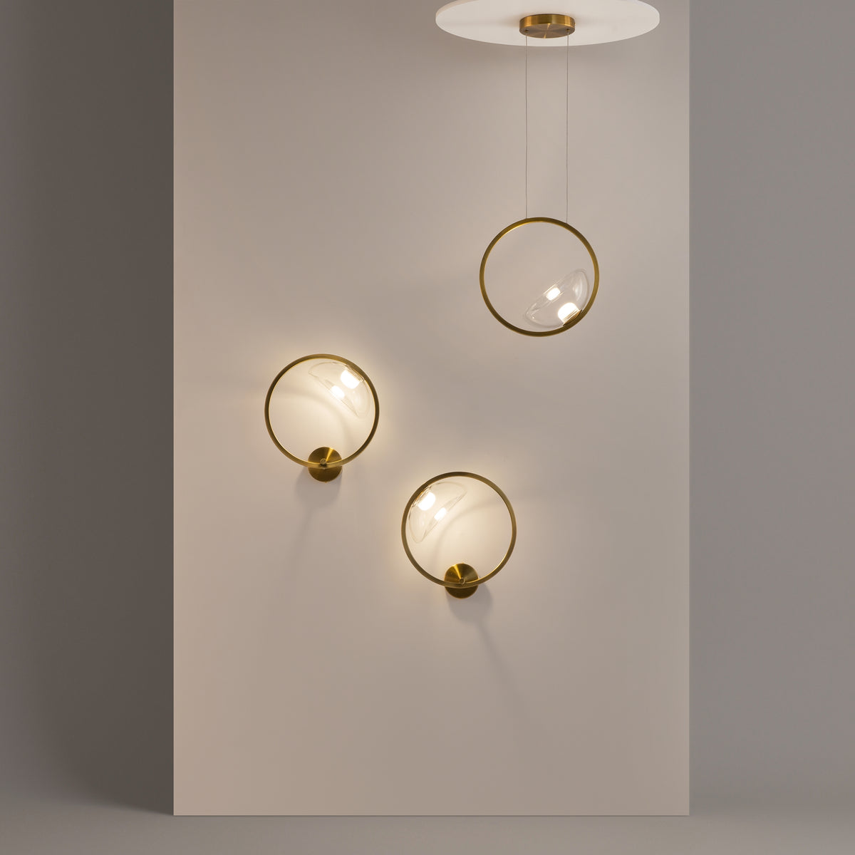 Lunare LED Pendant Light – Brass, 5W by Maytoni – view 7