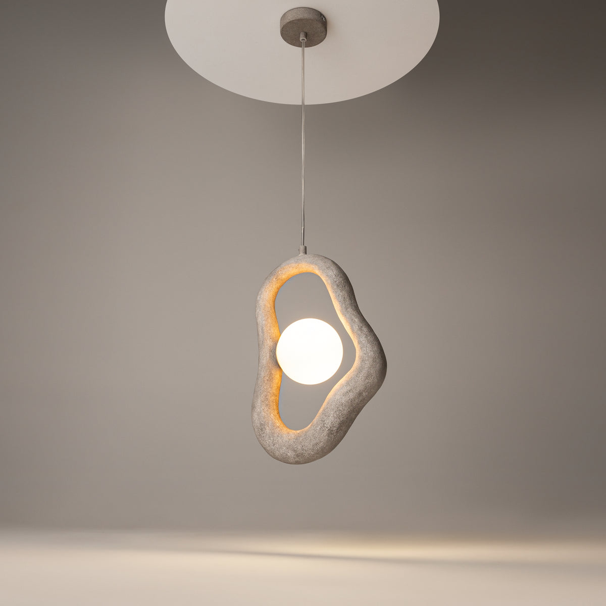Opus Pendant Light – Grey / White, 28W by Maytoni – view 7