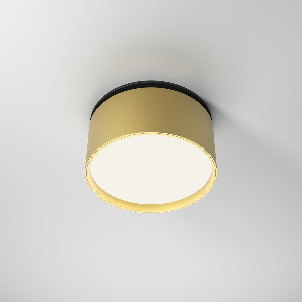 Onda LED Recessed Downlight – Black / Matte Gold (DL024-12W-DTW-BMG), view 4