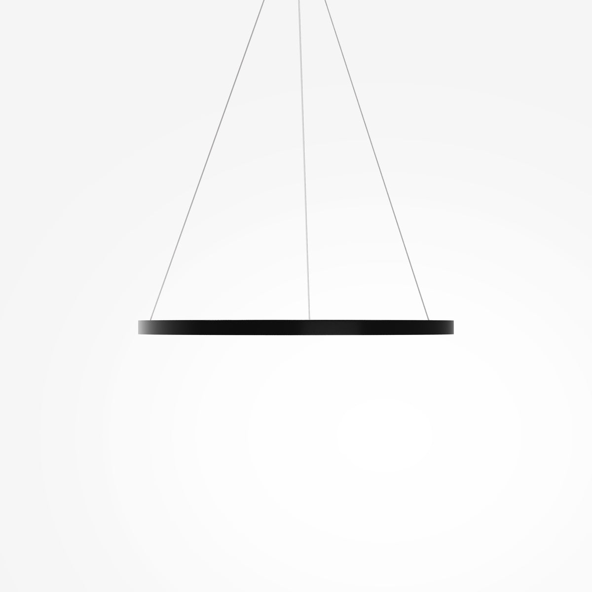 Rim LED Pendant Light – 51W – Black / White (MOD058PL-L42BK), view 4