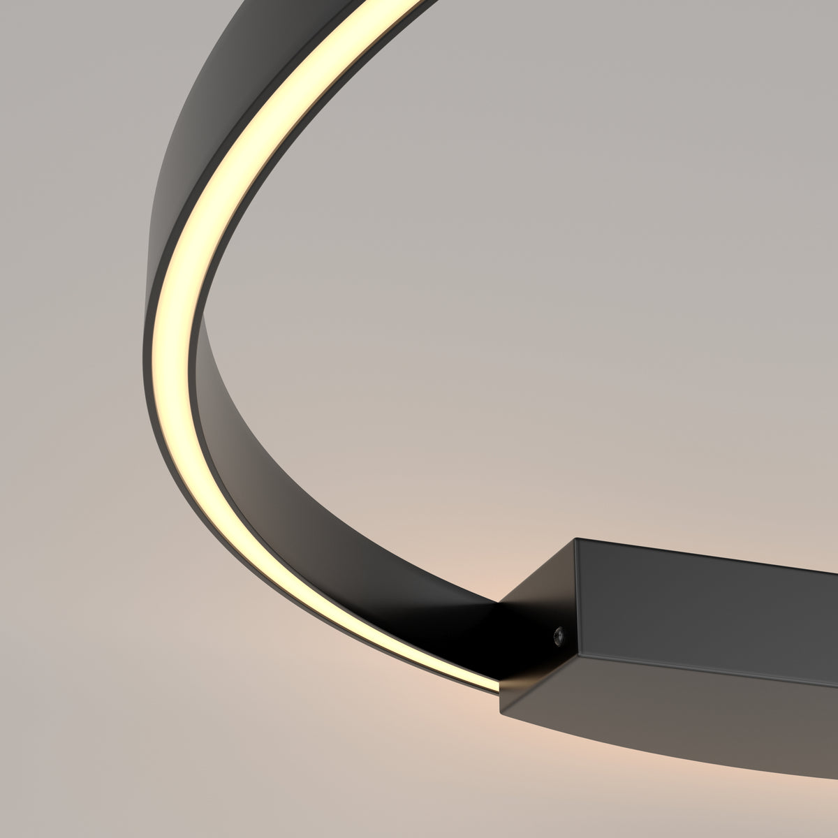 Rim LED Wall Light – 50W – Black / White (MOD058WL-L50B3K), view 3