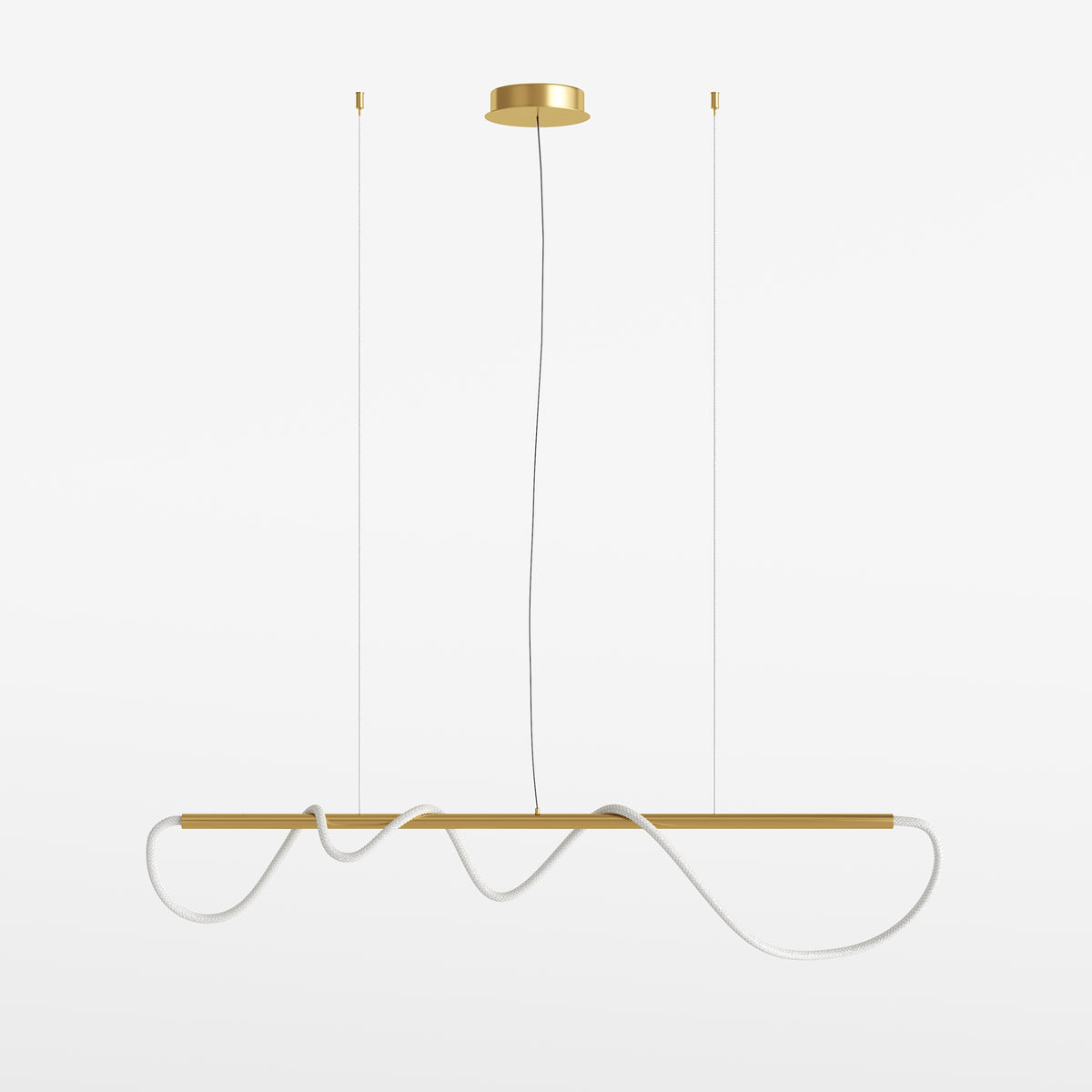 Tau LED Pendant Light – Gold / White, 30W by Maytoni – view 3