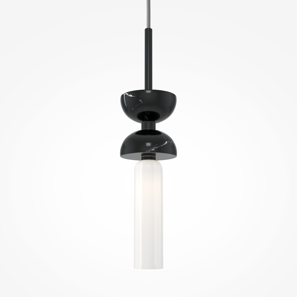 Kyoto Pendant Light – 28W – Black / White (MOD178PL-01B), view 12