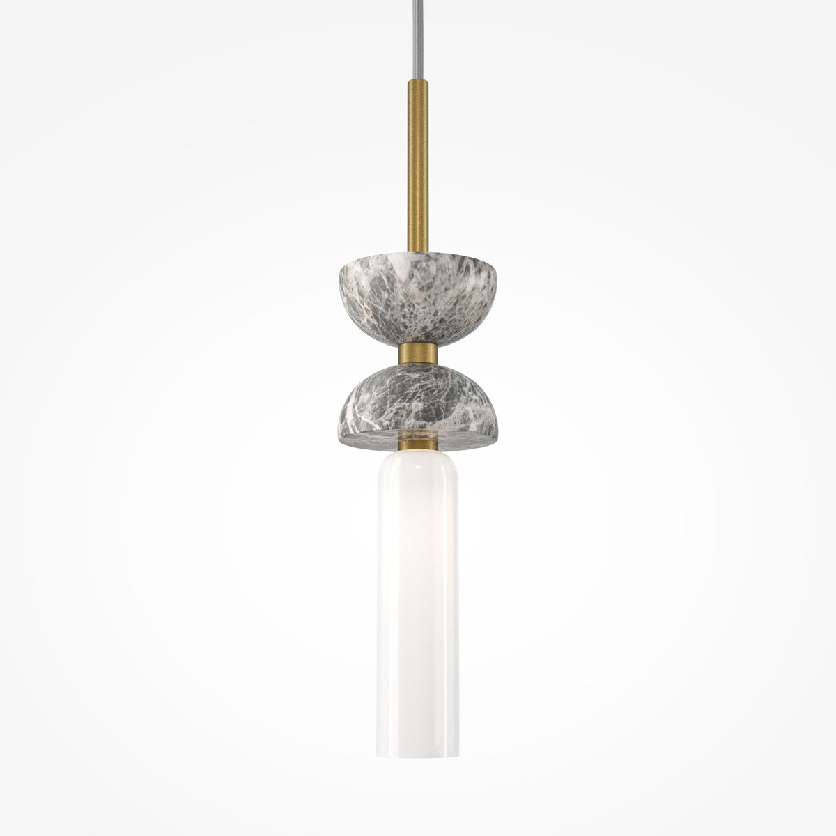 Kyoto Pendant Light – 28W – Gold and grey / White (MOD178PL-01GR), view 8